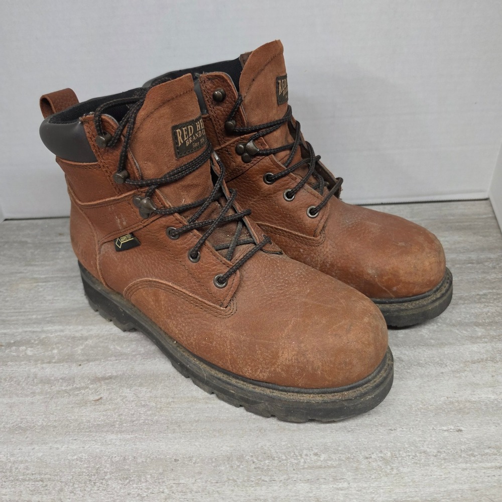 Red Head Sparta Steel Toe Work Boots Mens 11 Brown Leather Gore-Tex 5231004